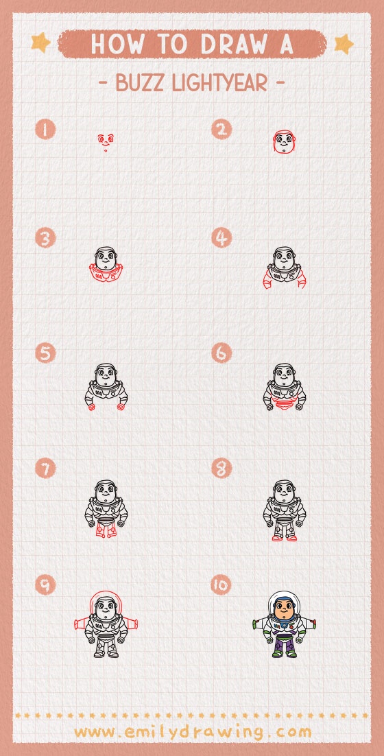 how to draw a buzz lightyear pinterest pin